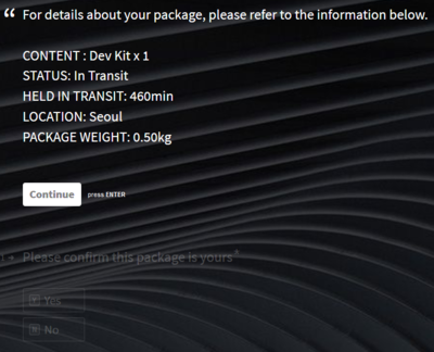 Shipping confirmation form 2
